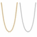Choker Riviera Navet com Zirconias 35 cm